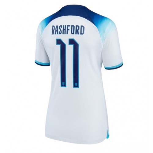 Dámy Fotbalový dres Anglie Marcus Rashford #11 MS 2022 Domácí Krátký Rukáv